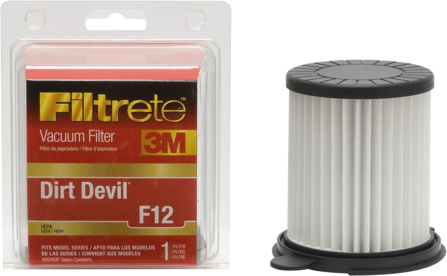 Dirt Devil OEM HEPA Dust Cup Filter Type F12 for Vision Canister Vacuum Models 082660   temp out of stock& 082700