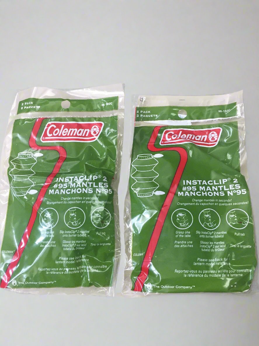 Coleman N 95 Insta-Clip 2 Mantles #95 - 2000026606 (Two Packages of Two Mantles)