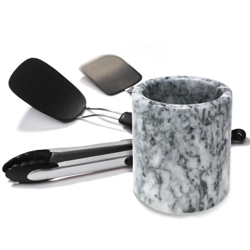 Natural Living Marble Utensils Holder